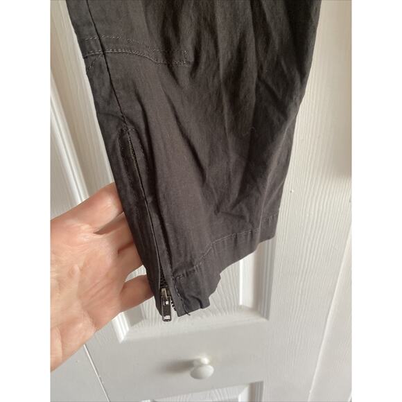 Theory‎ Womens 0 Charcoal Gray Straight Leg Chino Capri Pants - Picture 2 of 6